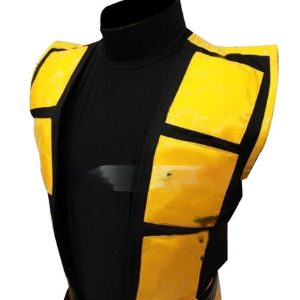 Handmade Scorpion Mortal Kombat Cosplay Vest and Outfit.