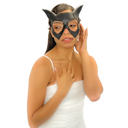 Handmade Genuine Leather Cat Mask