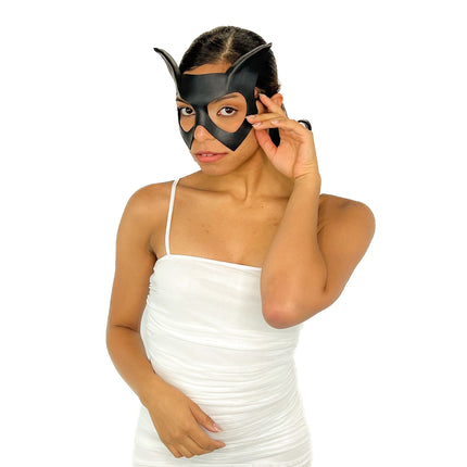 Handmade Genuine Leather Cat Mask