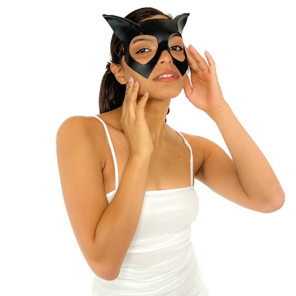 Handmade Genuine Leather Cat Mask