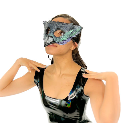 Pigeon Handmade Genuine Leather Mask