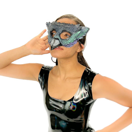 Pigeon Handmade Genuine Leather Mask