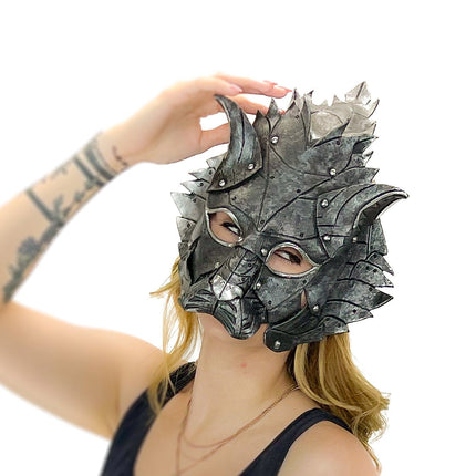 Feline Silver Handmade Genuine Leather