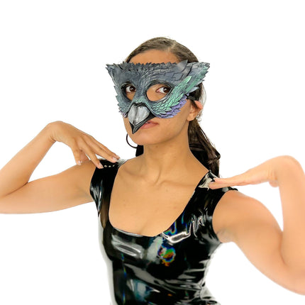 Pigeon Handmade Genuine Leather Mask