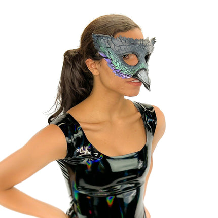 Pigeon Handmade Genuine Leather Mask
