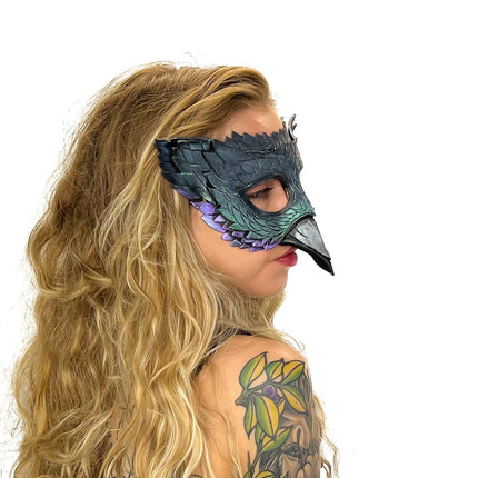 Pigeon Handmade Genuine Leather Mask