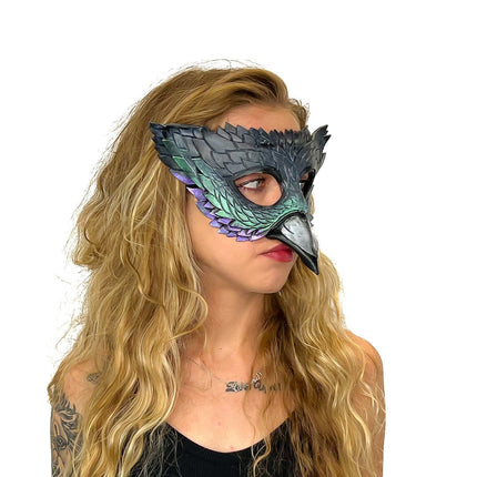 Pigeon Handmade Genuine Leather Mask