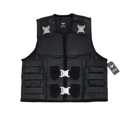 Handmade  Military Vest Handmade Cosplay Leather Vest Unisex