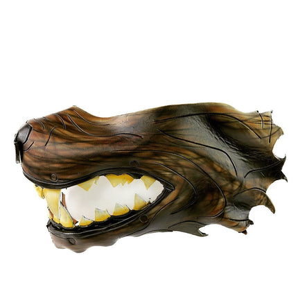 Mad Dog Handcrafted Genuine Leather Wolf Mask
