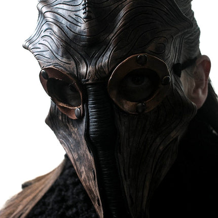 Steampunk Inspired Handmade Genuine Leather Mask in Brown
