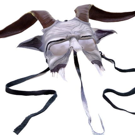 Krampus Handmade Genuine Leather Mask for Masquerade Cosplay or Halloween Costumes