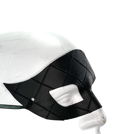 Masquerade Handmade Genuine Leather Mask in Black for Masquerades Halloween or Cosplay