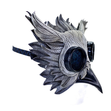 Horned Owl Goggles Handmade Genuine Leather Mask