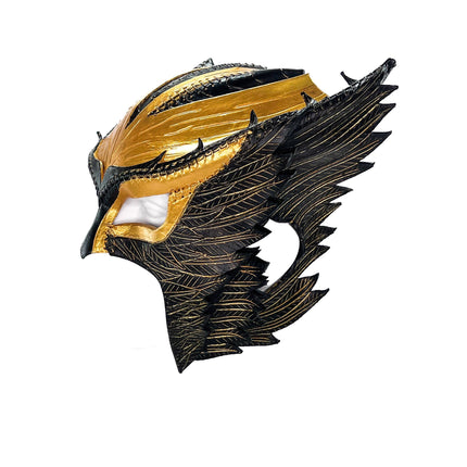 Winged Helmet Genuine Leather Mask
