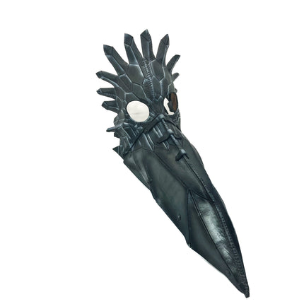 Large Raven Plague Doctor Handmade Genuine Leather Mask
