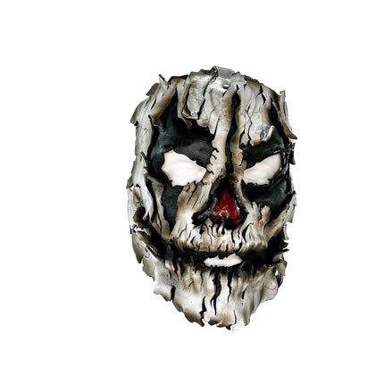 Genuine Leather Mask - Shattered Clown - Handmade Full Face Cover for Halloween, Performance or Cosplay Costume