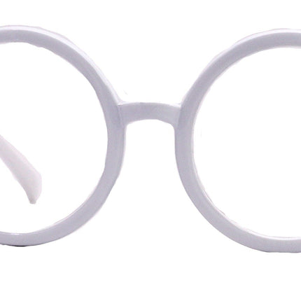 Zelda, (Reading Glasses) (Premium) Big True Round vintage (LWhite) X Large Eye, Oversize,  NY Fifth Avenue