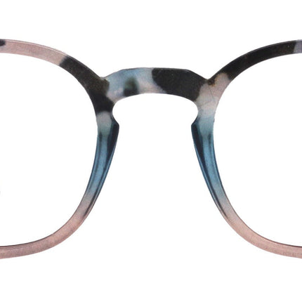 Havana, BLING (Blue Light Glasses) Reading, High End Readers, Magnifying (Sky Blue, Peach, Grey) (Square) (Computer Glasses) NY Fifth Avenue