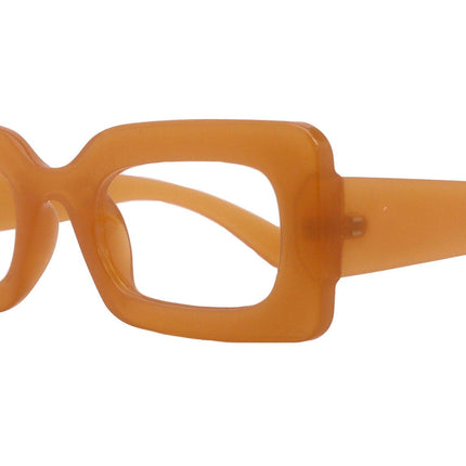 Sophie Premium Reading Glasses, High End Readers +1.25..+3 Magnifying Glasses ORANGE Rectangular   NY Fifth Avenue