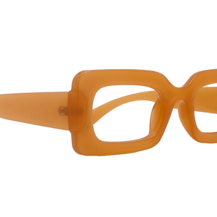 Sophie Premium Reading Glasses, High End Readers +1.25..+3 Magnifying Glasses ORANGE Rectangular   NY Fifth Avenue