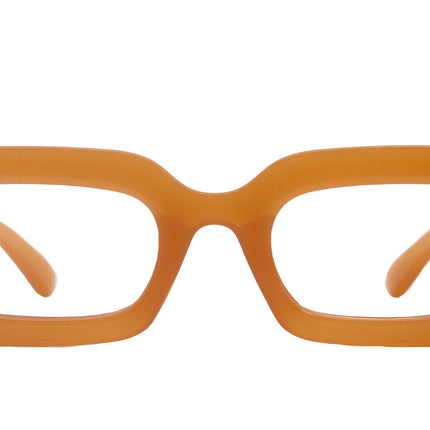 Sophie Premium Reading Glasses, High End Readers +1.25..+3 Magnifying Glasses ORANGE Rectangular   NY Fifth Avenue