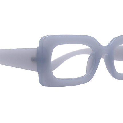 Sophie Premium Reading Glasses, High End Readers +1.25..+4.50 Magnifying Glasses Transparent Grey Rectangular   NY Fifth Avenue