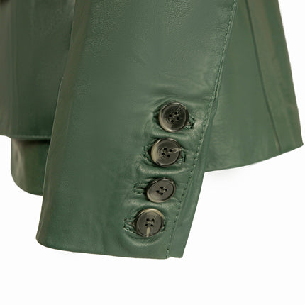 Ox and Bulls Colonial  Green Hunters Collection Leather Jacket