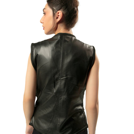 Handmade  Military Vest Handmade Cosplay Leather Vest Unisex