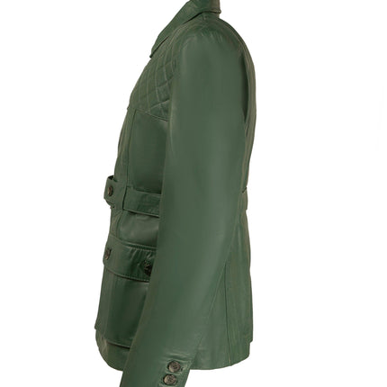 Ox and Bulls Colonial  Green Hunters Collection Leather Jacket