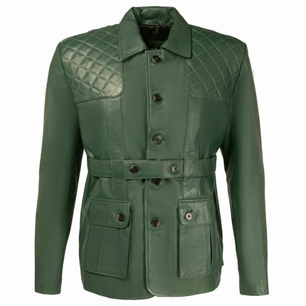 Ox and Bulls Colonial  Green Hunters Collection Leather Jacket
