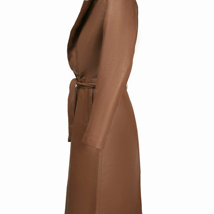 Gambit X-97 Trench Long Leather Trench Overcoat Coat Cosplay Costume Handcrafted by Ox and Bulls