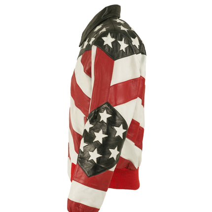 The 4th of July American Flag Jacket 'Merica jacket' Handcrafted by Ox and Bulls