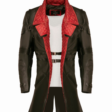 Cyber punk 20-77 Phantom Liberty Solomon Reed Cosplay Costume Black Leather Coat,   Cosplay Idris Elba Inspired Handcrafted by Ox and Bulls