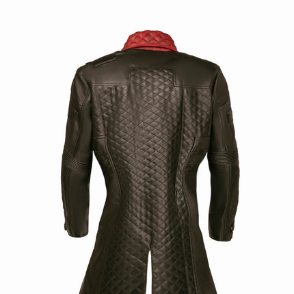 20-77 Phantom Liberty Solomon Reed Cosplay Costume Black Leather Coat,   Cosplay Idris Elba Inspired Handcrafted by Ox and Bulls
