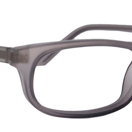 Morgan Premium Reading Glasses HighEnd Magnifying Readers, Transparent Grey Small Rectangular Frame, Inspired by NY Fifth Avenue Lower nose