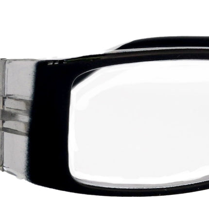 The French (Fleur De  Lis) Bayonetta-style, Black rectangular High-End Women Reading Glasses Spring temple  Optical Frame  NY Fifth Avenue