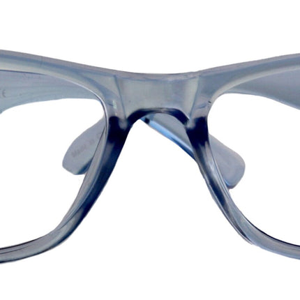 Sophie (Blue Light Glasses) (Blue Blocker) Reduce Eyestrain, A/R Anti Glare. +1.25..+3.00 Square (Transparent Blue) NY Fifth Avenue.
