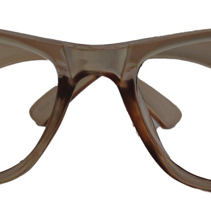 Sophie (Blue Light Glasses) (Blue Blocker) Reduce Eyestrain, A/R Anti Glare. +1.25..+3.00 Square (Transparent Brown ) NY Fifth Avenue.