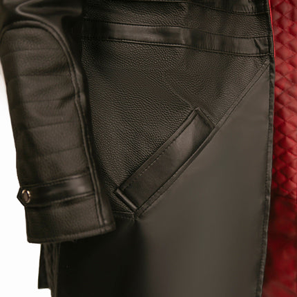 Cyber punk 20-77 Phantom Liberty Solomon Reed Cosplay Costume Black Leather Coat,   Cosplay Idris Elba Inspired Handcrafted by Ox and Bulls