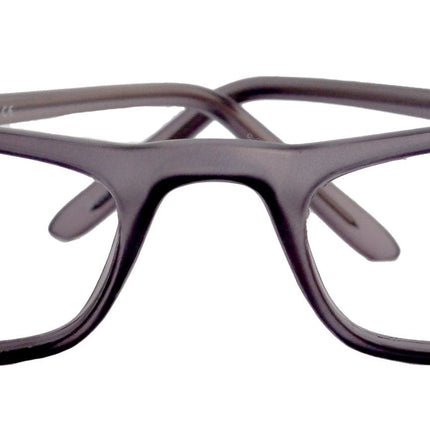 Morgan Premium Reading Glasses HighEnd Magnifying Readers, Transparent Grey Small Rectangular Frame, Inspired by NY Fifth Avenue Lower nose