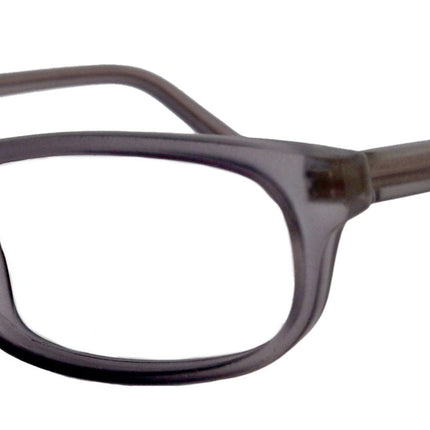 Morgan Premium Reading Glasses HighEnd Magnifying Readers, Transparent Grey Small Rectangular Frame, Inspired by NY Fifth Avenue Lower nose