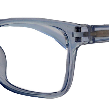 Sophie (Blue Light Glasses) (Blue Blocker) Reduce Eyestrain, A/R Anti Glare. +1.25..+3.00 Square (Transparent Blue) NY Fifth Avenue.
