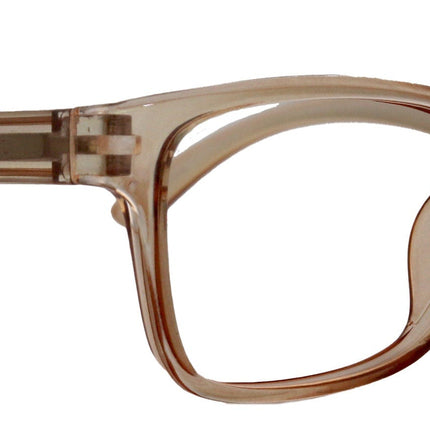 Sophie (Blue Light Glasses) (Blue Blocker) Reduce Eyestrain, A/R Anti Glare. +1.25..+3.00 Square (Transparent Brown ) NY Fifth Avenue.