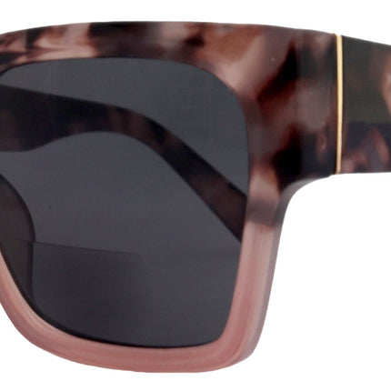 Minerva, High-End Line Bifocal (Clear On Top) Sun Readers for Women OR Non-Bifocal Readers Sunglasses (Tortoiseshell Pink) NY Fifth Avenue