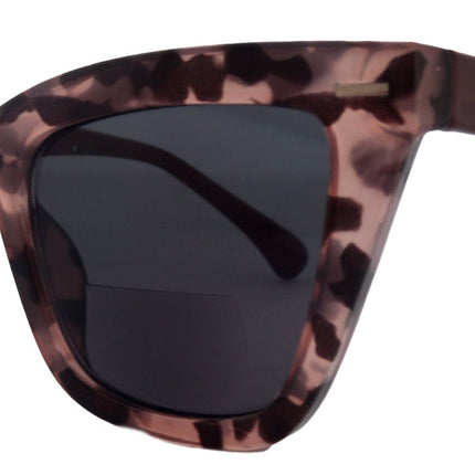 Hades, High-End Line Bifocal (Clear On Top) Sun Readers for Women OR Non-Bifocal Readers Sunglasses (Rose Tortoiseshell) NY Fifth Avenue