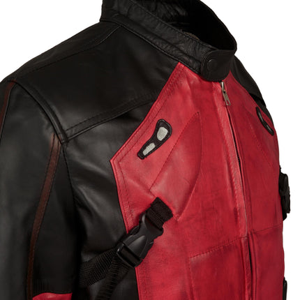 Wade Cosplay Themed Leather Jacket Designed and Handcrafted by Ox and Bulls