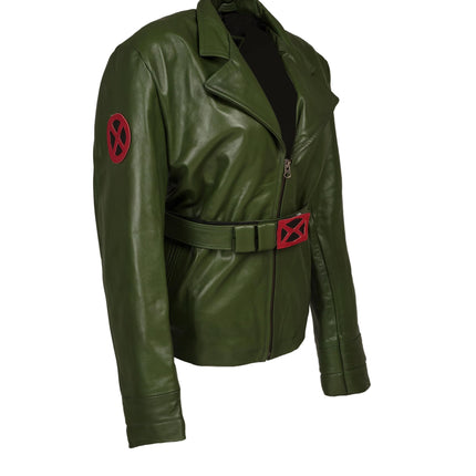 97 Rogue Green Leather Jacket Designed and Handmade by Ox and Bulls