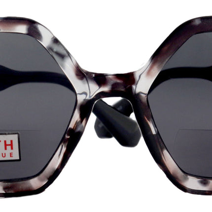 Heptagon, High-End Line Bifocal (Clear On Top) Sun Readers Unixes OR Non-Bifocal Readers Sunglasses (GreyTortoiseshell) NY Fifth Avenue