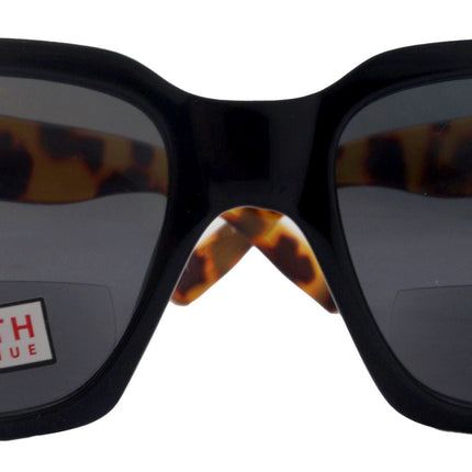 Ravello, High-End Line Bifocal (Clear On Top) Sun Readers for Women OR Non-Bifocal Readers Sunglasses (Black Tortoiseshell ) NY Fifth Avenue