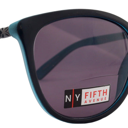Iris, High-End Line Bifocal (Clear On Top) Sun Readers for Women OR Non-Bifocal Readers Sunglasses (Blue w Black ) NY Fifth Avenue